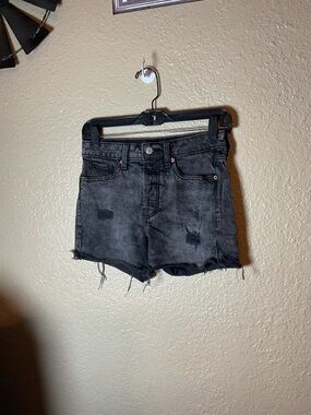 Old Navy High Rise OG Straight Back Denim Cut Off Shorts Women’s Size 0